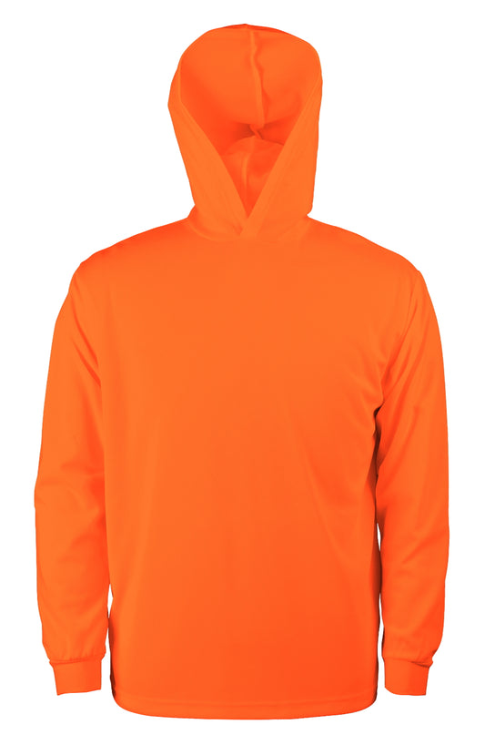 Safety Quick Dry Performance 100% Polyester Hooded Long Sleeve T Shits 96310