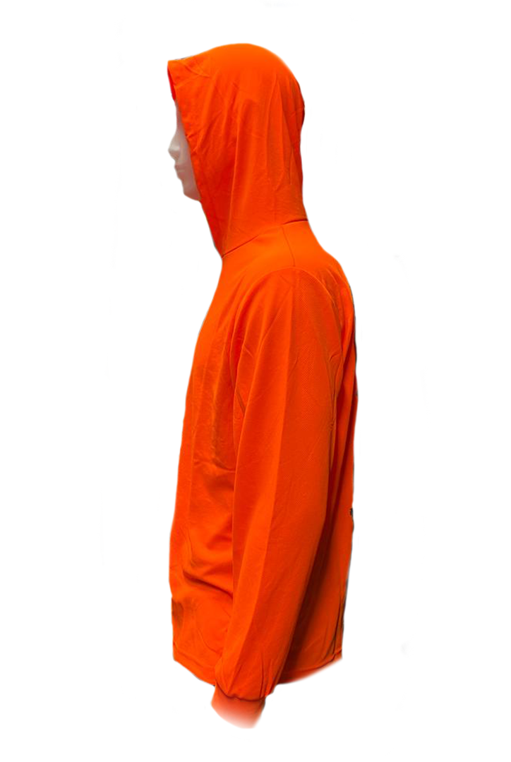 Safety Quick Dry Performance 100% Polyester Hooded Long Sleeve T Shits 96310
