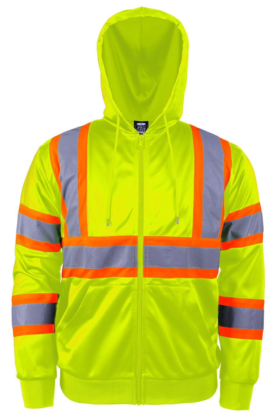 Safety Wear High Viz Zipper Hoodie HK99777 Petra Roc Pro One