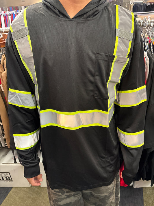 Safety Hooded Reflective Long Sleeve