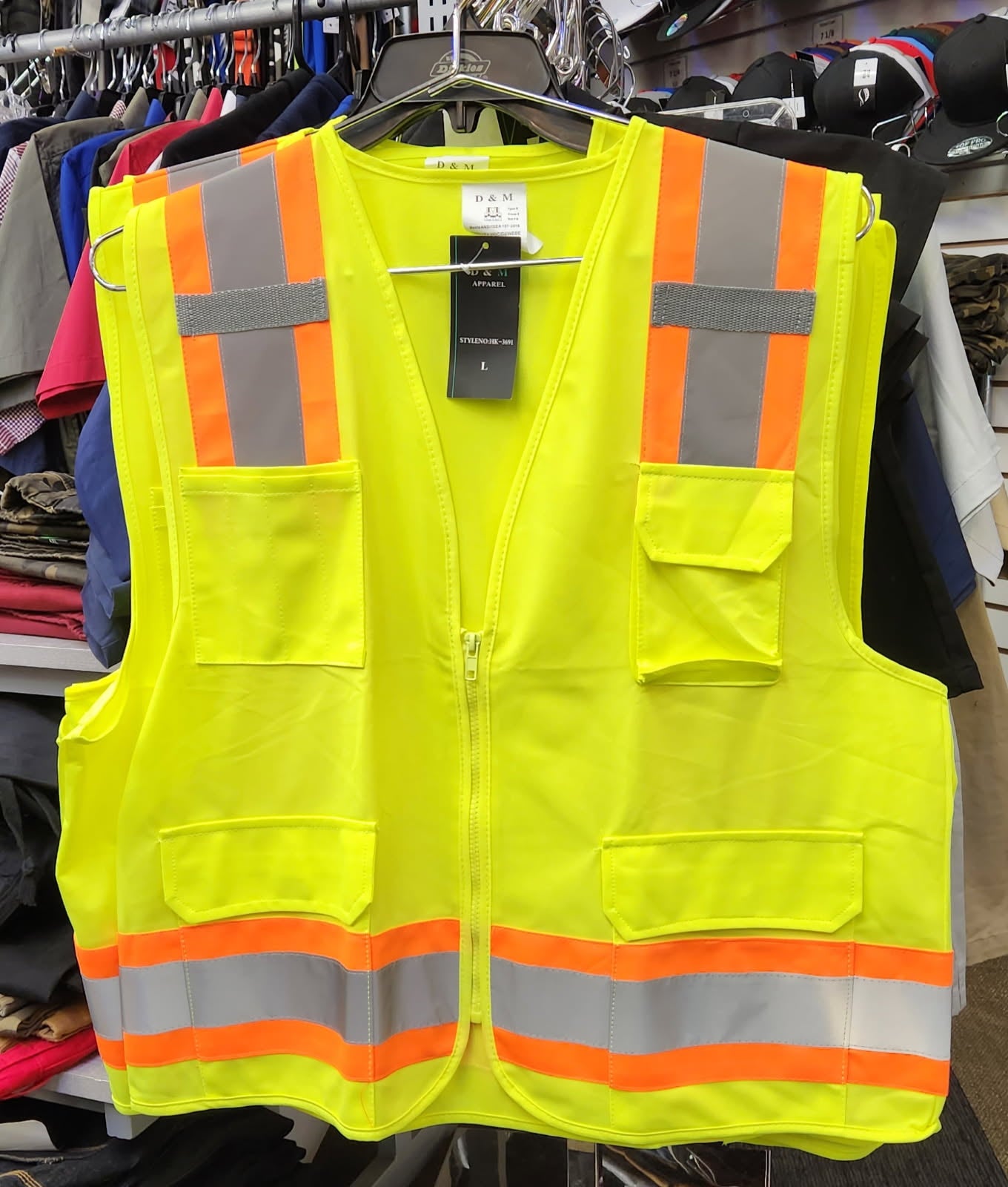 Safety High Viz Man's Vest SV802 D&M