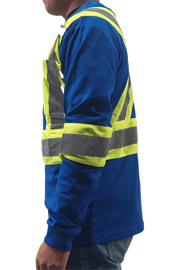 Safety Wear High Biz Long sleeve Tee with Reflective Tape