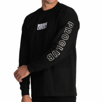 Proclub Lux Heavyweight Long Sleeve Embroidered Small Logo Tee