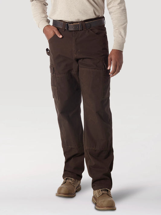 Dark Brown Wrangler RIGGS Ripstop Cargo Pants