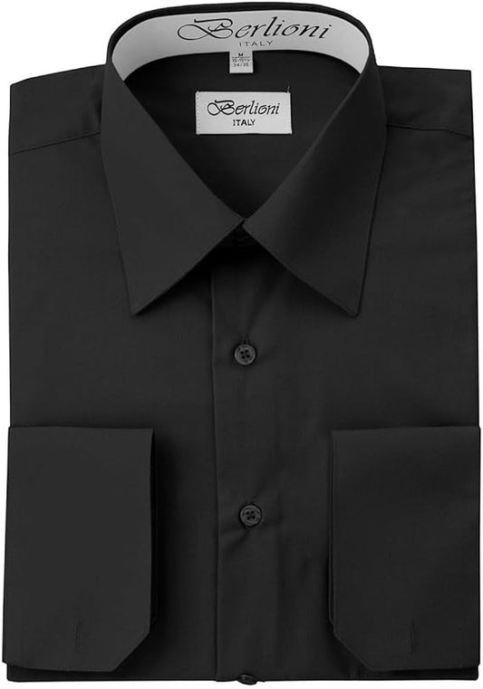 Berlioni Black Dress Shirt