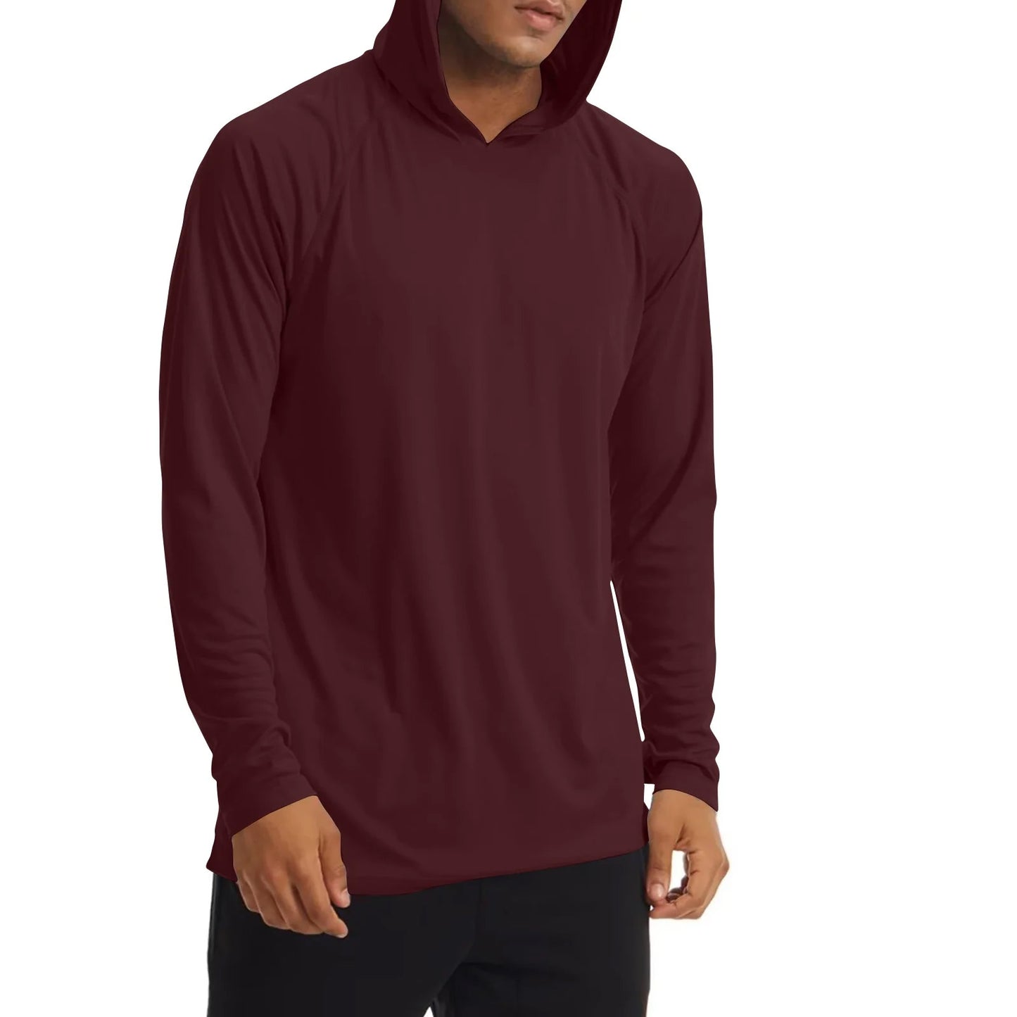 Safety Quick Dry Performance 100% Polyester Hooded Long Sleeve T Shits 96310