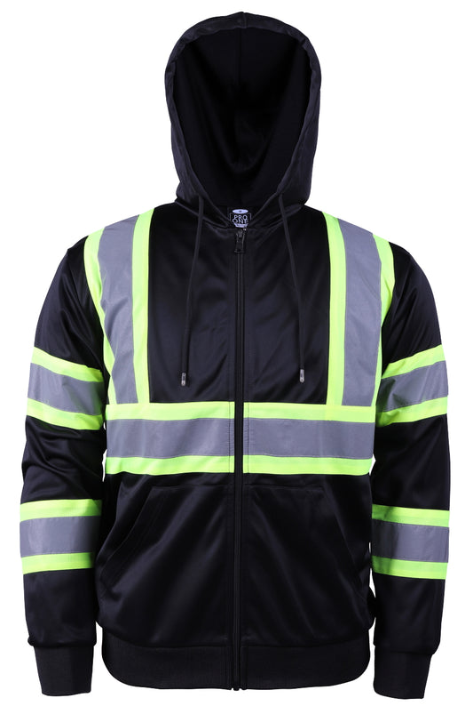 Safety Wear High Viz Zipper Hoodie HK99777 Petra Roc Pro One