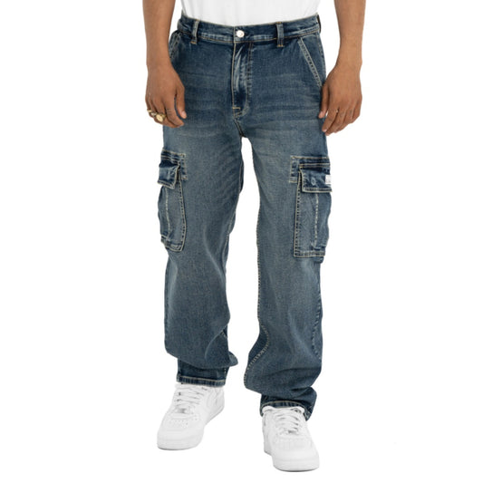Proclub Lux Denim Cargo Pant-Relaxed