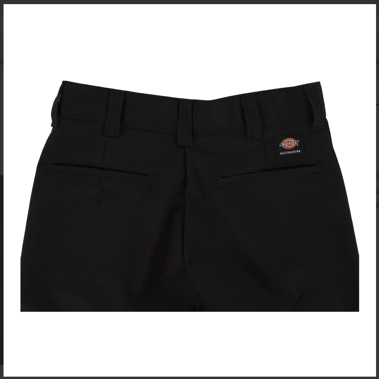 Dickies Loose Fit Straight Leg Double Knee Work Pants - Black D85283BLK