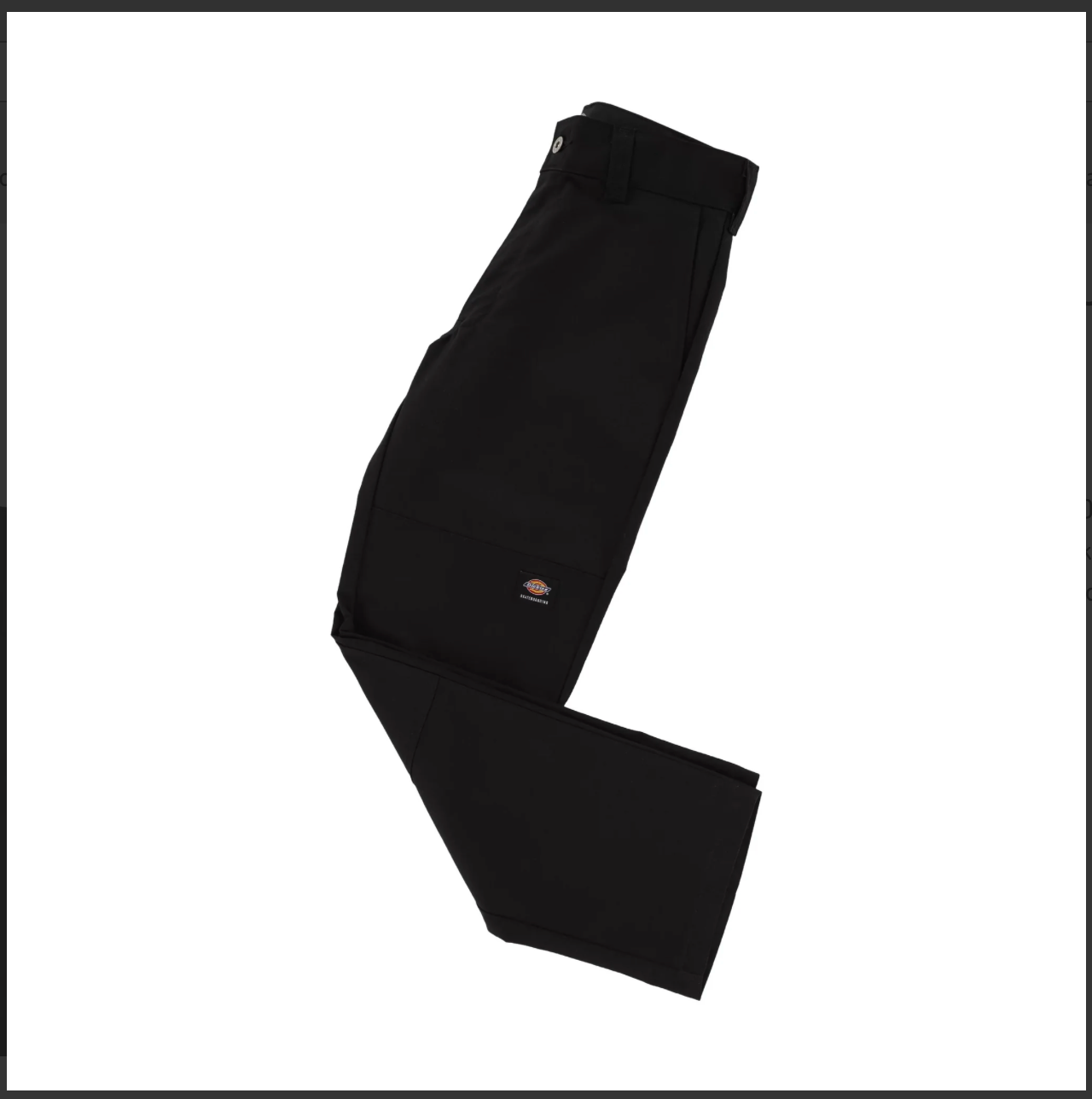 Dickies Loose Fit Straight Leg Double Knee Work Pants - Black D85283BLK