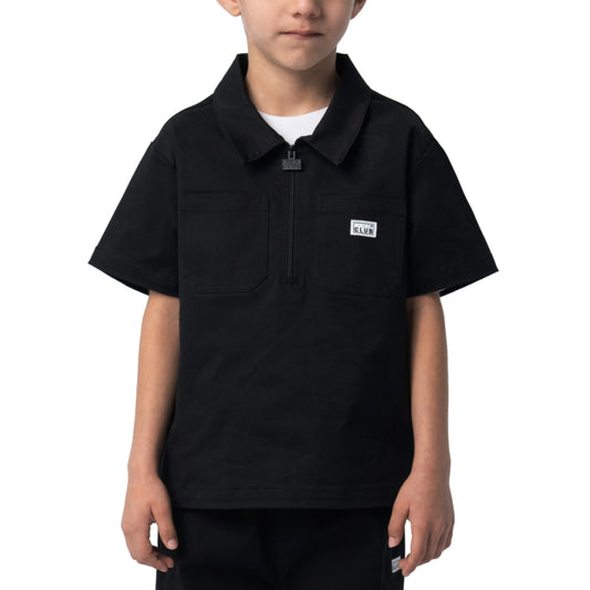 Proclub Lux Kids Half Zip Work Shirt