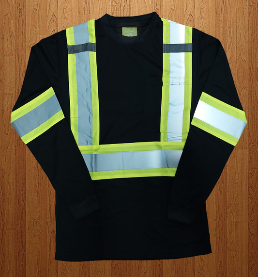 Safety Wear High Biz Long sleeve Tee with Reflective Tape
